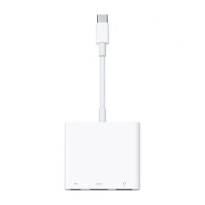 Apple Type-C Male to HDMI, USB & Type-C Female White Converter