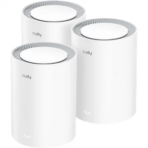 Cudy M1800 AX1800 Mbps Gigabit Dual-Band Mesh Wi-Fi 6 System Network Router (3-Pack)