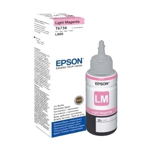 Epson T673 Light Magenta Ink Bottle #C13T673600