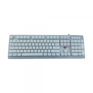 Havit KB876L USB Multi-Function Backlit White Gaming Keyboard With Bangla