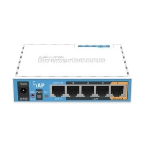 Mikrotik RB951Ui-2nD hap 650 MHz CPU,64MB RAM,5-10/100 Ethernet ports,2.4GHz AP Wireless Router