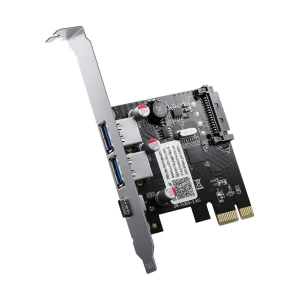 ORICO 2 Port USB 3.0 & 1 Port Type-C PCI-E Expansion Card #PNU-2A1C-BK-BP