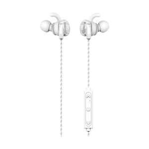 REMAX RB-S10 Neckband Bluetooth White & Silver Earphone