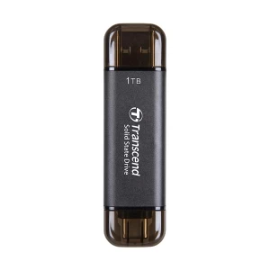 Transcend ESD310 1TB USB Type-A & Type-C OTG Black Portable SSD #TS1TESD310C
