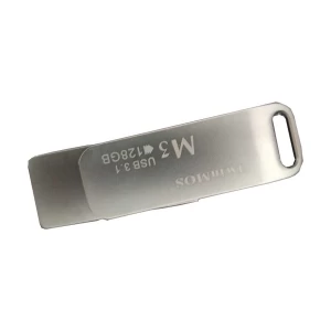 Twinmos M3 128GB USB 3.1 Gen 1 Metal Body Silver Pen Drive