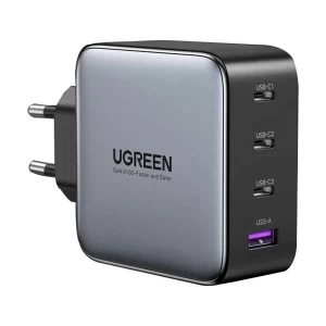 Ugreen Nexode CD226 (40747) 100W 3 Port USB-C & 1 Port USB Gan Fast PD Black Wall Charger # 40747