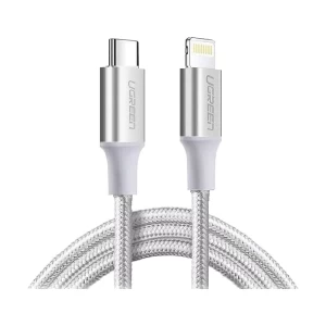 Ugreen 70524 USB Type-C Male to Lightning Silver 1.5 Meter Charging Cable # 70524