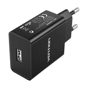 Vention 1 Port 12W USB Black Wall Charger #WML-CH07-EU-B