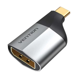 Vention USB Type-C Male to DP Female Gray Metal Converter #TCCH0