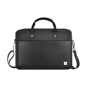 WiWU Hali Layer Waterproof 14 inch Black Laptop Bag with Detachable Shoulder Strap