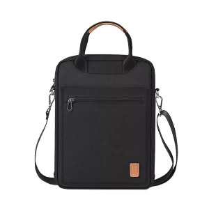 WIWU Pioneer 12.9 inch Black Tablet & Laptop Bag with Detachable Shoulder Strap