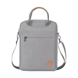 WIWU Pioneer 12.9 inch Gray Tablet & Laptop Bag with Detachable Shoulder Strap