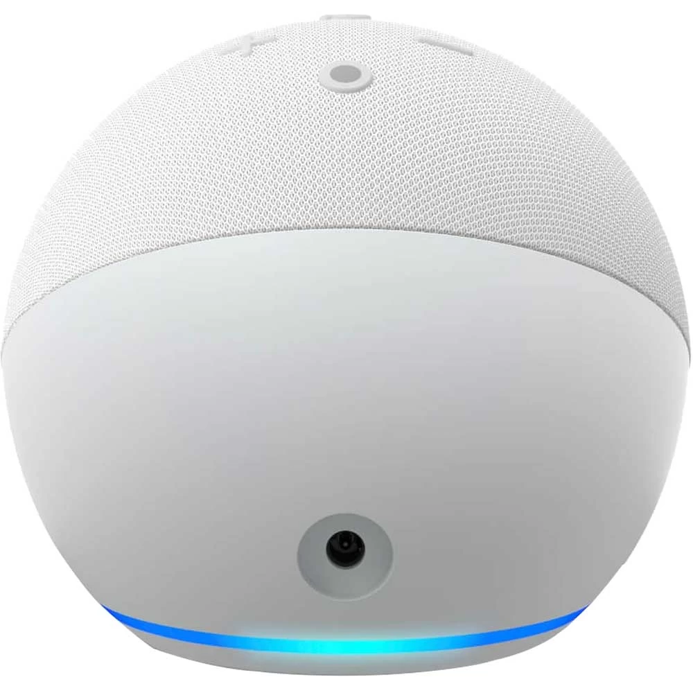Amazon Echo Dot 5th Gen Smart Speaker with CLOCK & Alexa (Chalk)