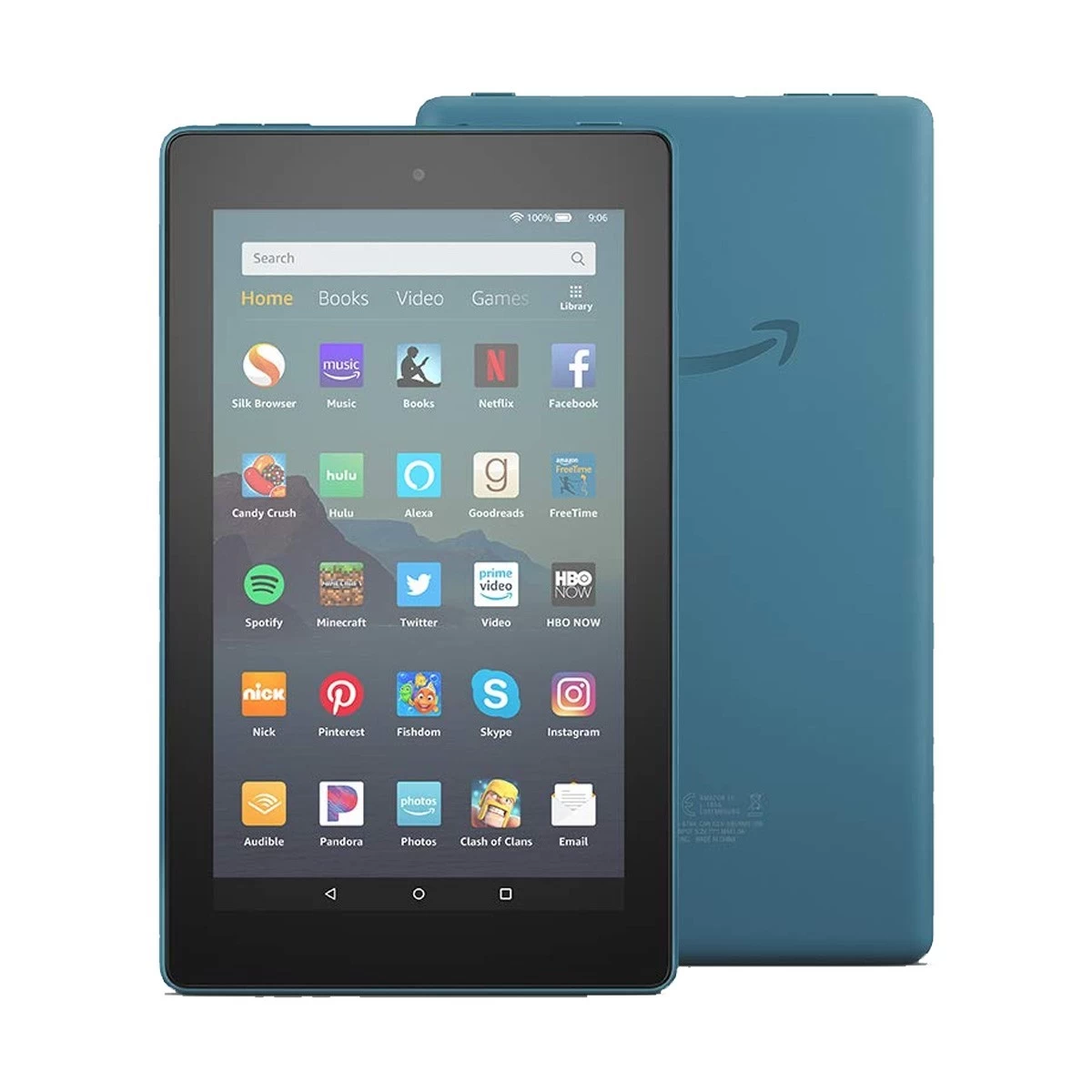 Amazon Fire 7 (9th Gen) (Quad Core 1.3 GHz, 1GB RAM, 32GB Storage, 7 Inch Display) Twilight Blue Tablet with Alexa Apps