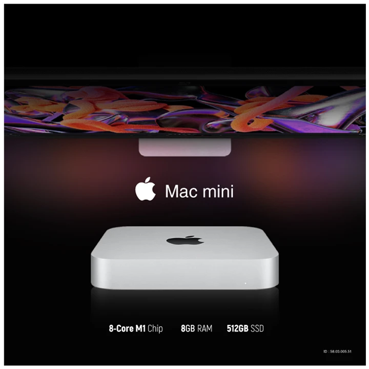 Apple Mac mini (Late 2020) Octa Core Apple M1 Chip (8GB, 512GB SSD) Silver Mini PC #MGNT3LL/A, MGNT3ZP/A