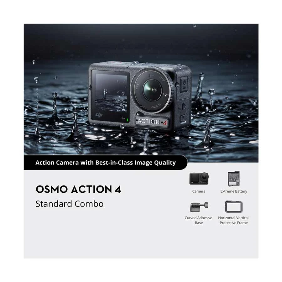 DJI Osmo Action 4 Standard Combo Action Camera Price in BD | RYANS
