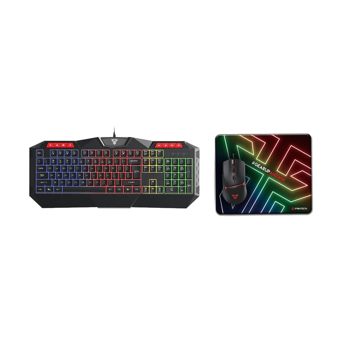 Fantech P31 USB Wired Black Gaming Keyboard, Mouse & Mouse Pad Combo