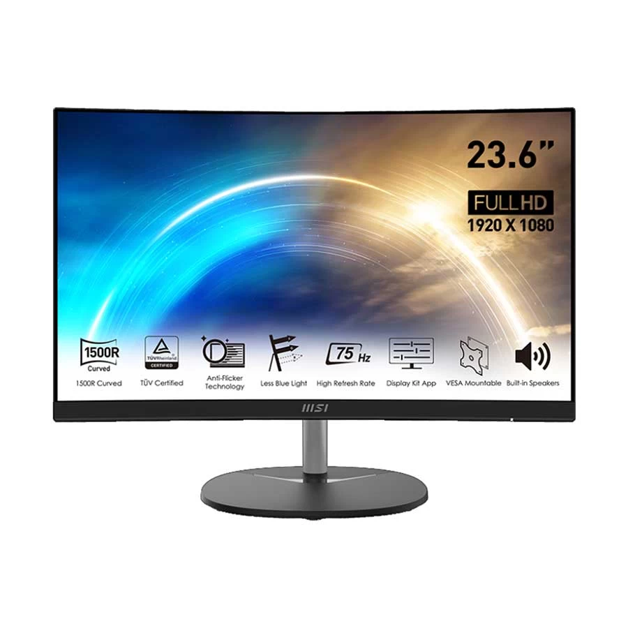 MSI PRO MP241CA 23.6 Inch FHD HDMI DP Professional Curved Monitor