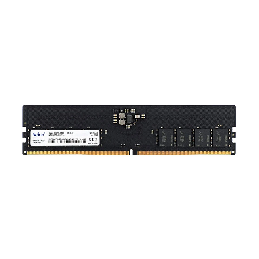 Netac Basic 8GB DDR5 4800MHz C40 Desktop RAM #NTBSD5P48SP-08