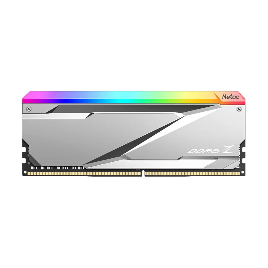 Netac Z RGB 16GB DDR5 7600MHz Silver Heatsink Desktop RAM #NTZED5P76DP-32S