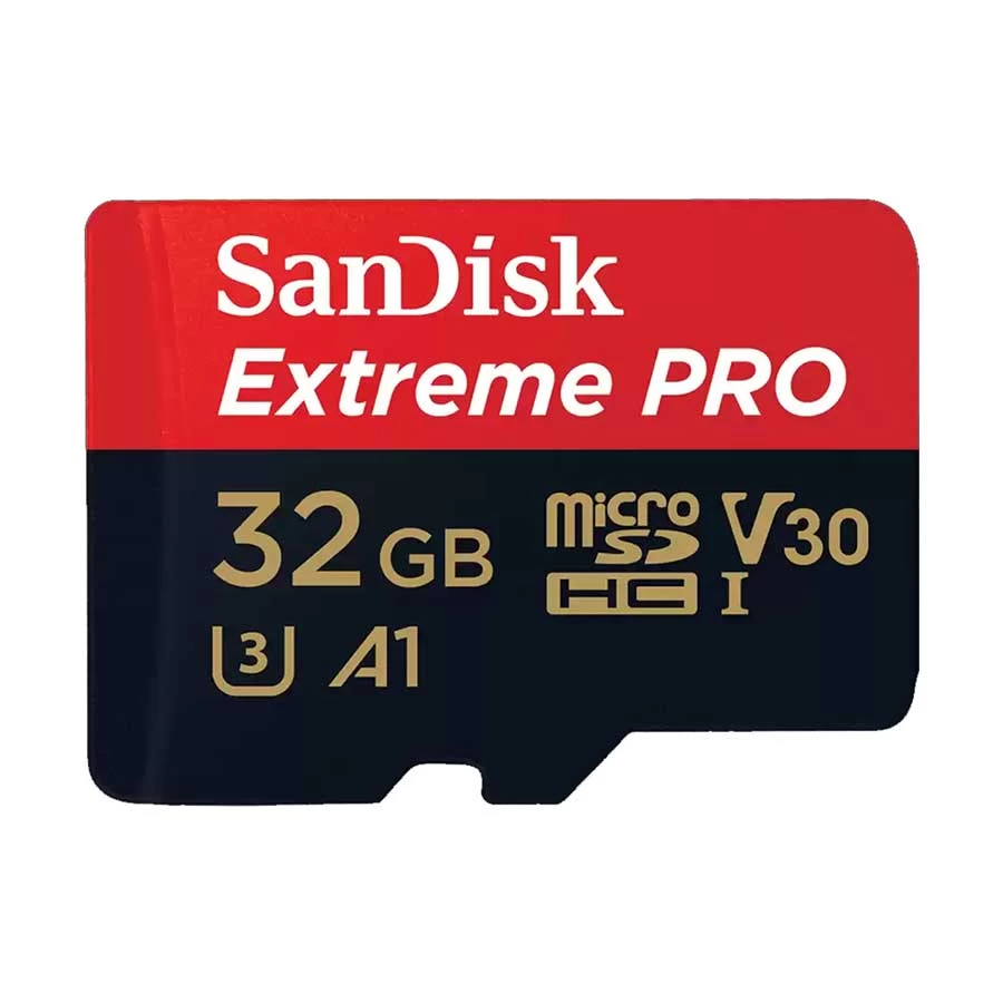 Sandisk Extreme Pro 32GB MicroSD UHS-I U3 Class 10 A1 V30 Memory Card #SDSQXCG-032G-GN6MA