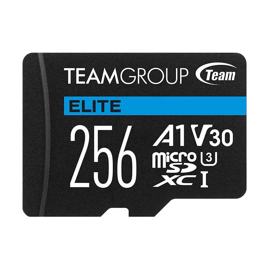 Team Elite A1 256GB MicroSDXC UHS-I U3 V30 4K Memory Card with Adapter #TEAUSDX256GIV30A103