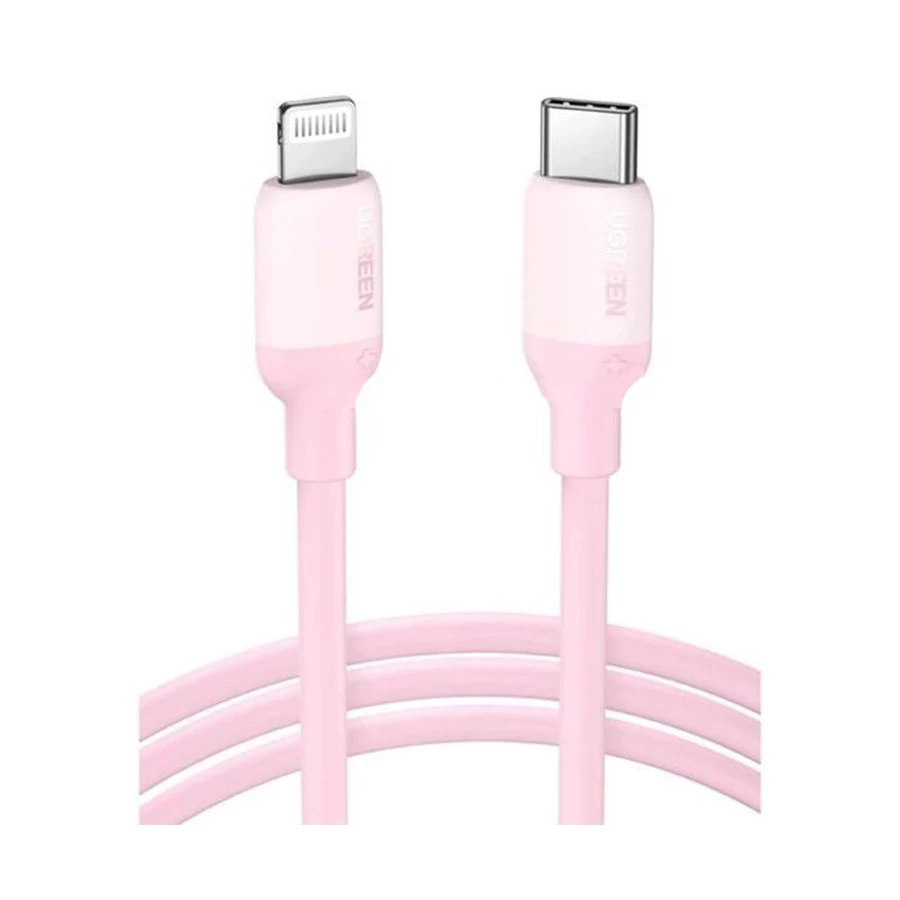 Ugreen US387 (60625) USB Type-C Male to Lightning Male, 1 Meter, Pink Charging & Data Cable #60625