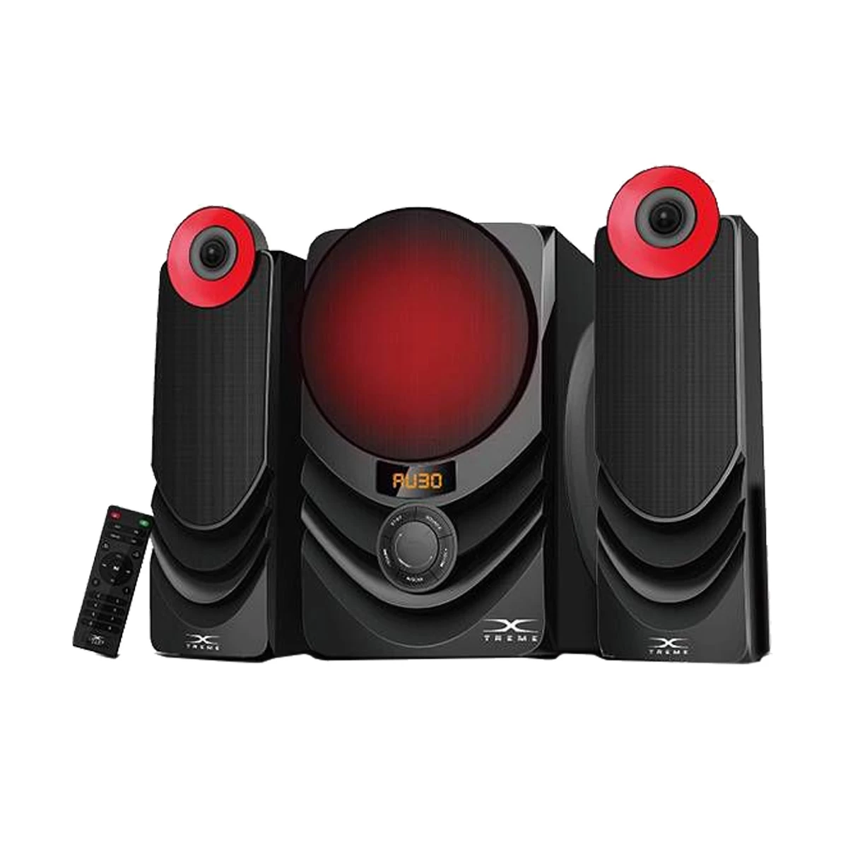 Xtreme E856BU 2:1 Bluetooth Black Speaker With Remote