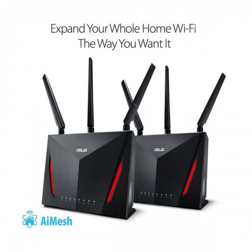 Asus RT-AC86U 2 Pack AiMesh Network Router