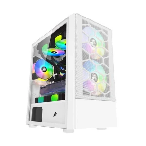 1st Player X4-M Mesh Mid Tower White Micro-ATX Gaming Desktop Casing