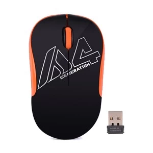 A4TECH G3-300N Black-Orange V-Track Wireless Mouse