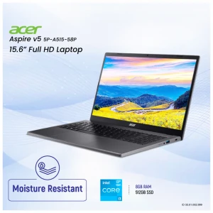 Acer Aspire 5 5P-A515-58P Intel Core i3 1305U 8GB RAM 512GB SSD 15.6 Inch FHD Display Steel Gray Laptop