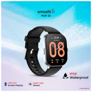 Amazfit Pop 3S Amoled Display Silver Calling Smart Watch #1Y