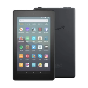 Amazon Fire 7 (9th Gen) (Quad Core 1.3 GHz, 1GB RAM, 16GB Storage, 7 Inch Display) Black Tablet with Alexa Apps