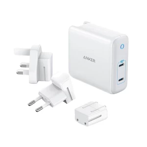 Anker PowerPort Atom III Duo 60W Dual USB-C White Wall Charger #A2629H21