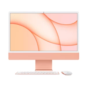 Apple iMac 24 Inch 4.5K Retina Display Apple M1 Chip 8-Core CPU Orange All in One PC #Z132000NU, Z1330000H