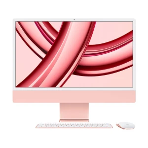 Apple iMac (Late 2023, 4 Port) Apple M3 Chip 256GB SSD 24 Inch 4.5K Retina Display Pink All in One PC #MQRT3LL/A, MQRT3ZP/A