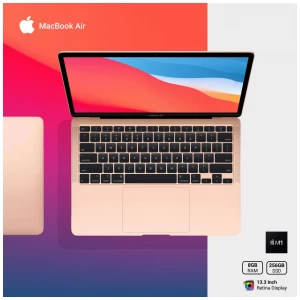 Apple MacBook Air Late 2020 Apple M1 Chip 13.3 Inch Retina Display Touch ID Gold MacBook #MGND3LL/A / MGND3ZP/A