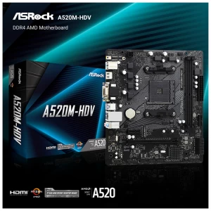 Asrock A520M-HDV DDR4 AMD Motherboard