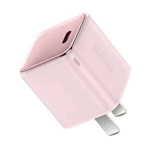 Baseus GaN3 20W USB-C CN Pink Wall Charger #CCGN020001