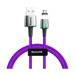 Baseus Zinc USB Male to Micro USB Purple 2 Meter Magnetic Charging & Data Cable