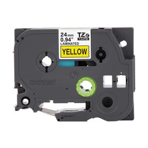 Brother TZe-651 (24mm) Black & Yellow Tape Cartridge for PT-P900W
