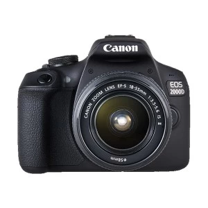 Canon EOS 2000D Digital SLR Camera with EF-S 18-55 mm f/3.5-5.6 IS II Lens