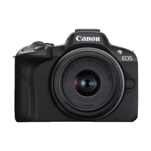 Canon EOS R50 Mirrorless Camera Body with RF-S18-45mm F4.5-6.3 IS STM Lens (Black)