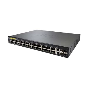 Cisco SF350-48 52-Port (48-port 10/100 Ethernet, 2-port Gigabit copper/SFP combo & 2 SFP ports) Managed Switch #SF350-48-K9-EU