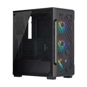 Corsair iCUE 220T RGB Mid-Tower (Tempered Glass Side Window) Black Gaming Case #CC-9011173-WW