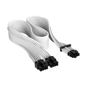 Corsair Premium Individually Sleeved 600W 12 + 4 Pin PCIe Gen 5 White PSU Power Cable #CP-8920332