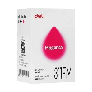 Deli 100 ml Magenta Ink Bottle for D311NW Printer #311FM