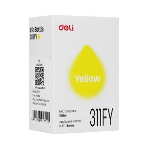 Deli 100 ml Yellow Ink Bottle for D311NW Printer #311FY