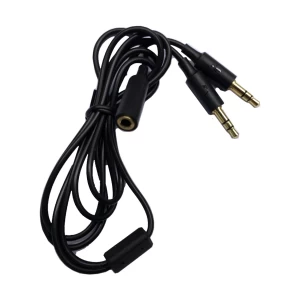 Edifier 3.5mm Female to Dual 3.5mm Male, 0.8 Meter, Black Audio Cable # H08